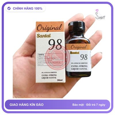 Popper Original Santal 98 30ml Chính Hãng - chai 30ml, hương dịu không nồng, hàng chuẩn nhập khẩu - giao hàng che tên kín đáo