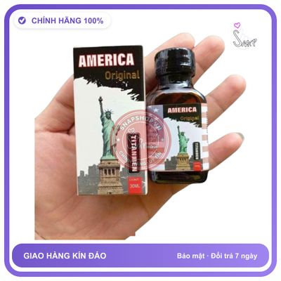 Popper America Original 30ml Chính Hãng - chai 30ml, hương dịu không nồng, hàng chuẩn nhập khẩu - giao hàng che tên kín hàng có sẵn