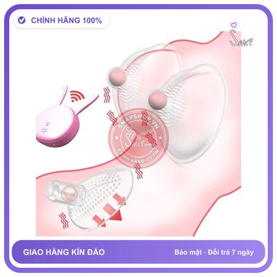Máy Massage Ngực Điều Khiển Từ Xa 10 Chế chính hãng - 10 chế độ rung, sạc usb, silicone mềm - giao hàng che tên kín đáo