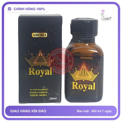 Popper Royal Black 30ml chính hãng - chai 30ml, hương dịu không nồng, hàng chuẩn nhập khẩu - giao hàng che tên kín đáo