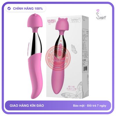Máy Massage Leten 2 Trong 1 Vừa Rung Vừa Liếm chính hãng - silicone mềm mại, chất liệu an toàn cho da, dễ vệ sinh - giao hàng che tên kín đáo
