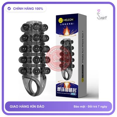 Bao Đôn Gai Quai Đeo Chống Tuột Meleon Marlboro Lock Sperm Cover chính hãng - có gai nổi, hỗ trợ kéo dài, ôm sát cảm giác thật - giao hàng che tên kín đáo