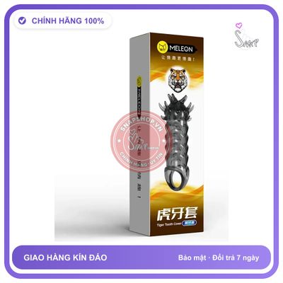 Bao Đôn Gai Quai Đeo Chống Tuột Meleon Tiger Tooth Cover chính hãng - có gai nổi, hỗ trợ kéo dài, ôm sát cảm giác thật - giao hàng che tên kín đáo