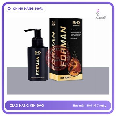 Dung Dịch Vệ Sinh Nam BDH ForMan 100ml chính hãng - sạc USB, chất liệu an toàn cho da, dễ vệ sinh - giao hàng che tên kín đáo
