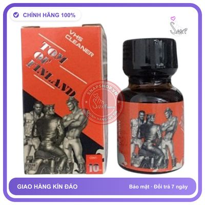 Popper Tom Of Finland Đỏ 10ml Chính Hãng - chai 10ml, hương dịu không nồng, hàng chuẩn nhập khẩu - giao hàng che tên kín đáo