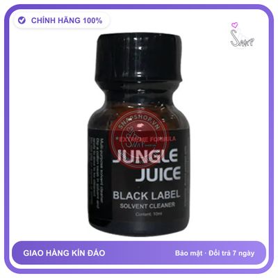 Chai Hít Popper Hỗ Trợ Tăng Khoái Cảm Jungle Juice Black Label chính hãng - hương dịu không nồng, hàng chuẩn nhập khẩu, nắp kín không bay hơi - giao hàng che tên kín đáo