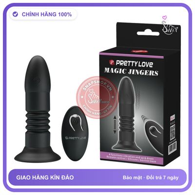Kích Thích Hậu Môn Magic Fingers Điều Khiển Từ chính hãng - 4 chế độ rung, sạc USB, silicone mềm mại - giao hàng che tên kín đáo