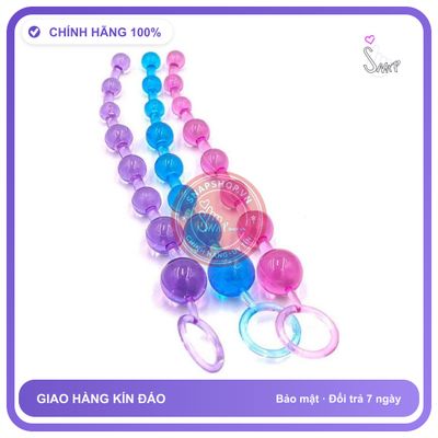 Chuỗi Hạt Kích Thích Hậu Môn chính hãng - silicone y tế, chất liệu an toàn cho da, dễ vệ sinh - giao hàng che tên kín đáo