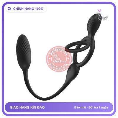 Vòng Rung Penis Ring Cock Lock Ring Kích Thích chính hãng - 10 chế độ rung, sạc usb, điều khiển từ xa - giao hàng che tên kín đáo