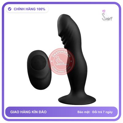 Dụng Cụ Massage Hậu Môn Kích Thích Rung Lắc chính hãng - điều khiển từ xa, đế hít tường, silicone y tế - giao hàng che tên kín đáo