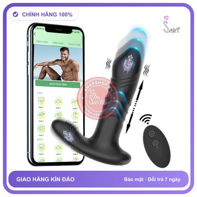 Máy Rung Kích Thích Hậu Môn Khám Phá Đỉnh Cao Khoái Cảm chính hãng - 10 chế độ rung, sạc USB, điều khiển qua app - giao hàng che tên kín đáo