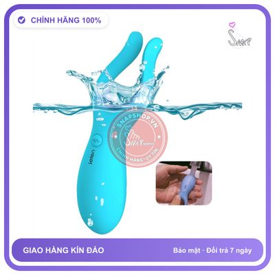 Máy Rung 2 Râu Leten Khiến Bao Cặp Đôi Sung Sướng chính hãng - 3 tốc độ rung, sạc từ tính, chống nước - giao hàng che tên kín đáo