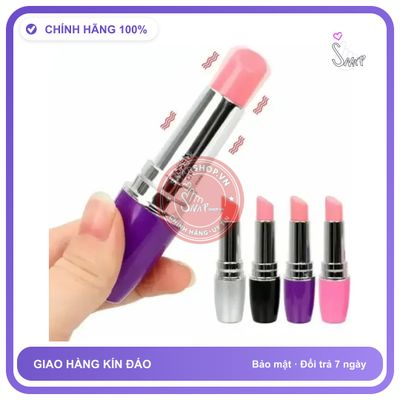 Trứng Rung Ngụy Trang Son Môi Có Rung chính hãng - chất liệu an toàn cho da, dễ vệ sinh, êm ái khi dùng - giao hàng che tên kín đáo