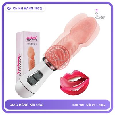 Lưỡi Rung Tongue Mini Liếm Âm Đạo 10 Chế Độ chính hãng - 10 chế độ rung, sạc usb, chống nước - giao hàng che tên kín đáo