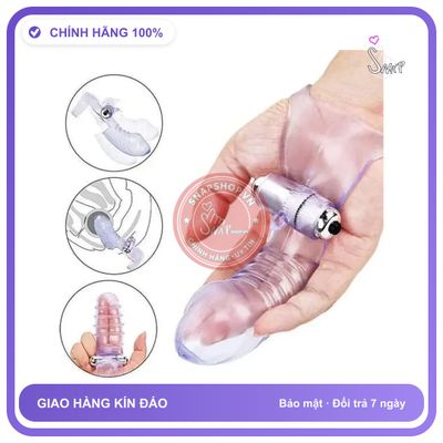 Ngón Tay Rung Kích Thích Điểm G - Trải Nghiệm Cực Đỉnh chính hãng - có hương thơm, ôm sát cảm giác thật, chất liệu latex an toàn - giao hàng che tên kín đáo