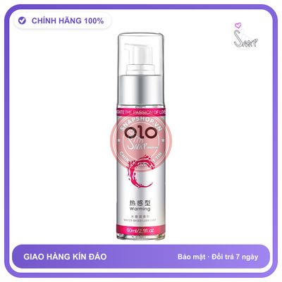 Gel Bôi Trơn Tăng Khoái Cảm Nữ Olo Warming 60ml chính hãng - gốc nước không dính rít, dung tích 60ml, dịu nhẹ an toàn cho da - giao hàng che tên kín đáo