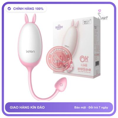 Máy Rung Leten Cute Cho Nữ Dễ Thương Nhất Hiện Nay chính hãng - điều khiển từ xa, silicone mềm mại, chất liệu an toàn cho da - giao hàng che tên kín đáo