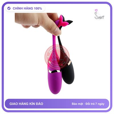 Trứng Rung Cá Heo Massage “Cô Bé” Đạt Đỉnh chính hãng - điều khiển từ xa, silicone mềm mại, chất liệu an toàn cho da - giao hàng che tên kín đáo