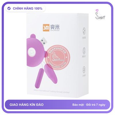 Trứng Rung 1 Cục Có Dây USB Siêu Mạnh chính hãng - 7 chế độ rung, sạc USB, điều khiển từ xa - giao hàng che tên kín đáo
