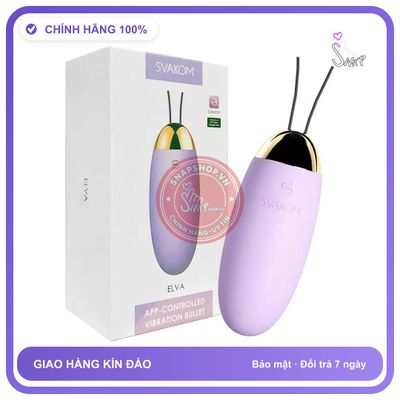 Trứng Rung Tình Yêu Svakom Elva App Khám Phá chính hãng - điều khiển qua app, điều khiển từ xa, rung êm không tiếng động - giao hàng che tên kín đáo