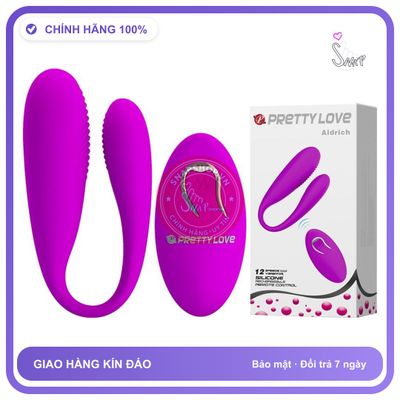 Trứng Rung Pretty Love Aldrich Khiến Đời Sống Ái chính hãng - điều khiển từ xa, silicone mềm mại, chất liệu an toàn cho da - giao hàng che tên kín đáo