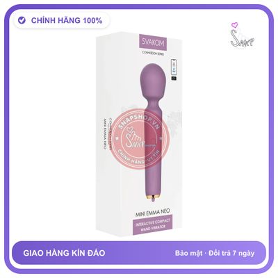 Chày Rung Svakom Mini Emma Neo Đồ Chơi Tình chính hãng - chất liệu an toàn cho da, dễ vệ sinh, êm ái khi dùng - giao hàng che tên kín đáo