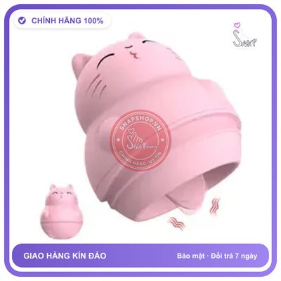 Lưỡi Rung Mini Bé Mèo 10 Chế Cực Phê chính hãng - sạc usb, chống nước, silicone mềm mại - giao hàng che tên kín đáo