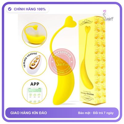 Trứng Rung Trái Chuối Điều Khiển Từ Xa Thiết chính hãng - 9 chế độ rung, sạc USB, rung êm không tiếng động - giao hàng che tên kín đáo