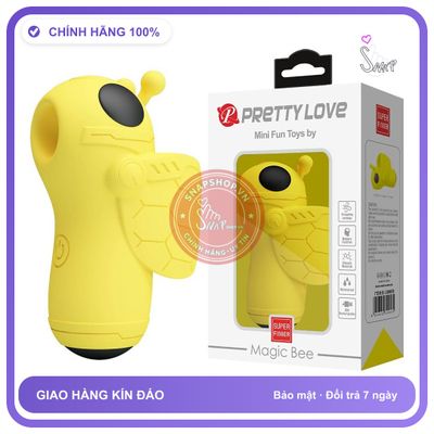 Máy Bú Hột Le Bé Ong Pretty Love Mini chính hãng - 10 chế độ rung, sạc USB, chất liệu an toàn cho da - giao hàng che tên kín đáo
