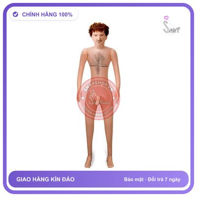 Búp Bê Bơm Hơi Nam Giới Dành Cho Nữ chính hãng - sạc USB, silicone mềm mại, chất liệu an toàn cho da - giao hàng che tên kín đáo