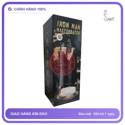Sản Phẩm Chính Hãng Loại 1 - Máy Iron Man 13 Chế Độ rung nhấp chuyển động đẩy tới và lui - 4 chế độ rung, sạc usb, rung 
