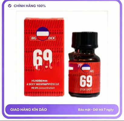 Chai hít tăng khoái cảm Popper big dick 10ml Chai Hít Kích Thích Hưng Phấn Cho Nam Nữ, Tác Dụng Nhanh, Tăng Độ Ham Muốn Quan Hệ, 10ml USA, Ko Tác Dụng