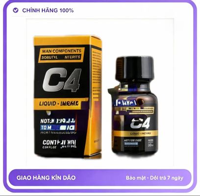 Chai hít tăng khoái cảm Popper MAN COMPONENTS 10ml Hàng Chính Hãng Popper 10ml USA, Dòng Mạnh, Phê Lâu, Ko Nhức Đầu, Ko Bỏng Mũi, che tên sản phẩm bảo