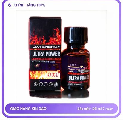 Chai hít tăng khoái cảm Popper OXYENERGY 10ml Sale Lớn Popper 10ml Dòng Mạnh Cho Ng Lờn, Hàng Chính Hãng, Bao Phê