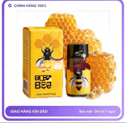 Chai hít tăng khoái cảm Popper Bee 10ml Hàng Chính Hãng Cực Mạnh Popper 10ml USA, Ko Nhức Đầu, Ko Bỏng Mũi