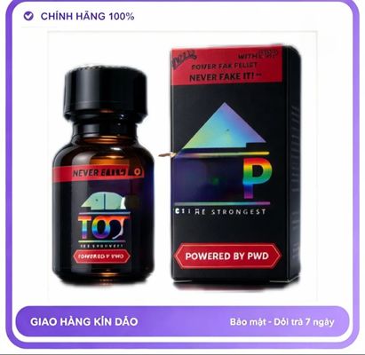 Chai hít tăng khoái cảm Popper TOY 10ml Popper Chính Hãng USA Chai 10ml, Thành Phần Ko Cồn, Mùi Dịu,Ko Nồng, Chống Xìu, Chống Lờn, Cho Top