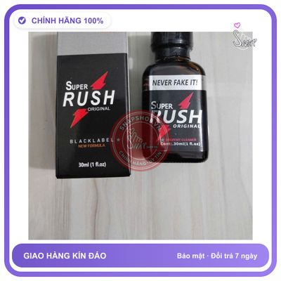 SUPER RUSH 30ml Kích Thích Cho Nam Nữ Dung Tích 30ml, Hít Trực Tiếp Vào 2 Bên Mũi Tác Dụng Nhanh Tức Thì