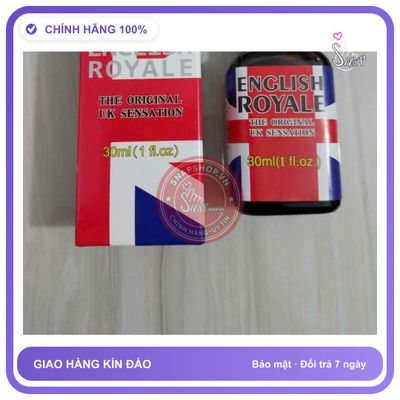 Chai hít tăng khoái cảm Popper ENGLISH ROYALE 30ml Hàng Nhập Khẩu Chính Hãng USA Popper 30ml, Cao Cấp,Dòng Mạnh Phê Lâu Dòng Siêu Mạnh, Phê Lâu, Cho N
