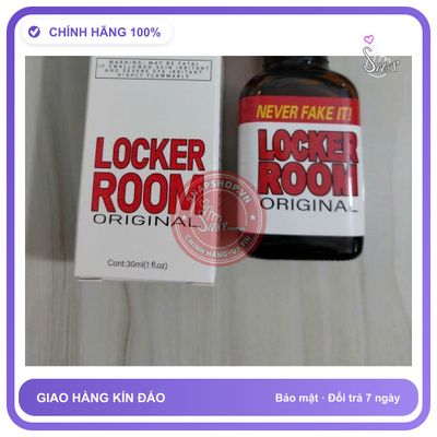 Chai hít tăng khoái cảm Popper LOCKER ROOM 30ml Hàng Nhập Khẩu Chính Hãng USA Popper 30ml, Cao Cấp,Dòng Mạnh Phê LâuMùi Dịu, Ko Nồng, Ko Nhức Đầu,Ko B