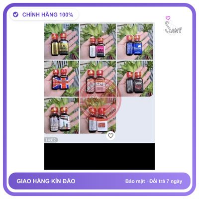 Chai hít tăng khoái cảm Popper XV 30ml Lấy Ngẫu Nhiên Popper 30ml USA,Dòng Siêu Mạnh, Phê Lâu Cho Ng Lờn, Ko Phê Hoàn Tiền 100%