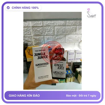 Chai hít tăng khoái cảm Popper JUNGLE JUICE 30ml Hàng Nhập Khẩu Chính Hãng USA Popper 30ml, Dòng Cao Cấp, Siêu Mạnh, Phê Lâu Cho Ng Lờn