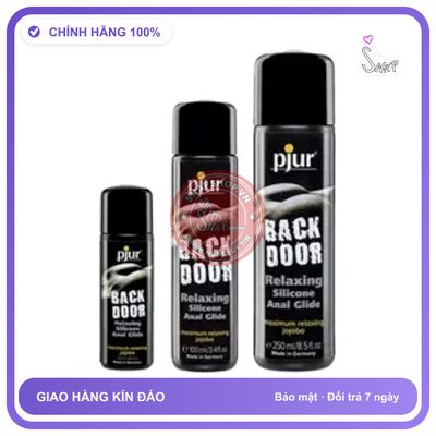 Gel Bôi Trơn Gốc Silicon Pjur Back Door Relaxing Của Đức chính hãng - gốc nước không dính rít, dung tích 30ml, dùng được cho hậu môn - hàng có sẵn