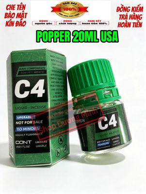 Chai Hít Kích Thích Hưng Phấn Cực Mạnh, Hàng Chính Hãng, Popper 20ml USA 