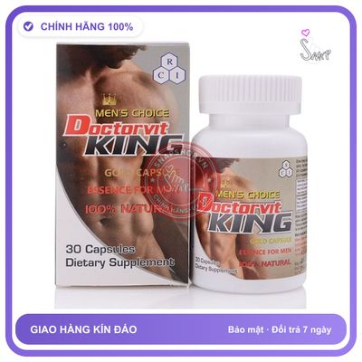 Thuốc Cường Dương Doctorvit King USA chính hãng - chất liệu an toàn cho da, dễ vệ sinh, êm ái khi dùng - giao hàng che tên kín đáo