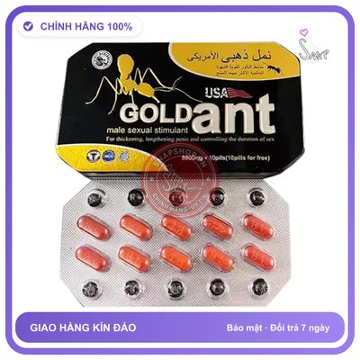 Thuốc Cường Dương Gold Ant USA chính hãng - chất liệu an toàn cho da, dễ vệ sinh, êm ái khi dùng - giao hàng che tên kín đáo
