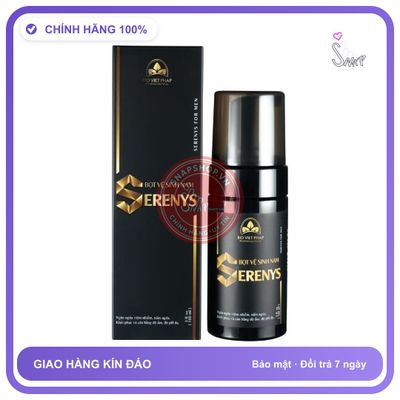 Bọt Vệ Sinh Nam Serenys 100ml chính hãng - sạc USB, chất liệu an toàn cho da, dễ vệ sinh - giao hàng che tên kín đáo