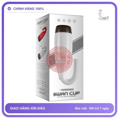 Máy SWAN CUP 12 Chế Độ – Rên Tỏa Nhiệt chính hãng - 12 chế độ rung, sạc USB, silicone cao cấp - giao hàng che tên kín đáo