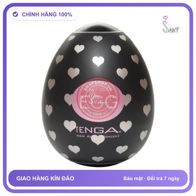 Trứng Tenga Egg Black chính hãng - silicone mềm mại, chất liệu an toàn cho da, dễ vệ sinh - giao hàng che tên kín đáo