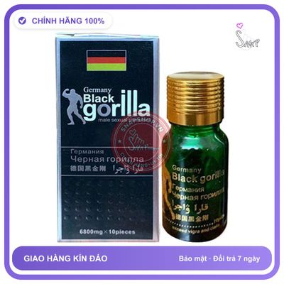 Thuốc Cường Dương Black Gorilla chính hãng - chất liệu an toàn cho da, dễ vệ sinh, êm ái khi dùng - giao hàng che tên kín đáo