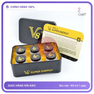 Thuốc Cường Dương V8 Super Energy chính hãng - chất liệu an toàn cho da, dễ vệ sinh, êm ái khi dùng - giao hàng che tên kín đáo